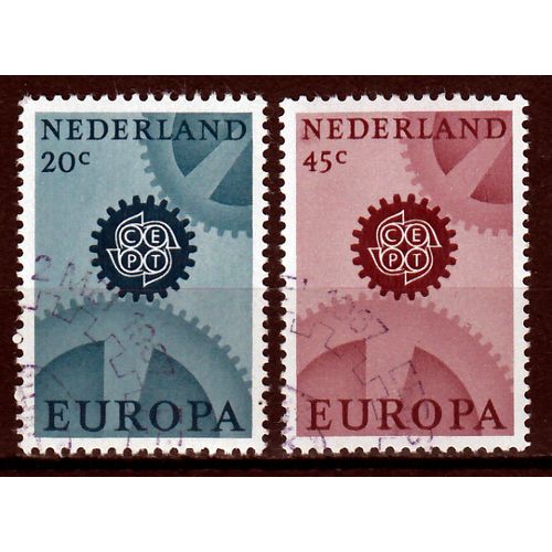 Nederland Europa Cept 1967 Type X gestempeld