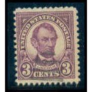 Used 635 3c Abraham Lincoln Barely Clears M09876