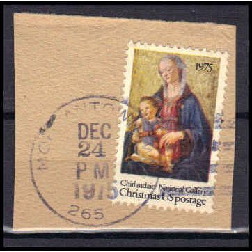 Used 1579 10c Madonna and Child Morgantown, WV. E2122