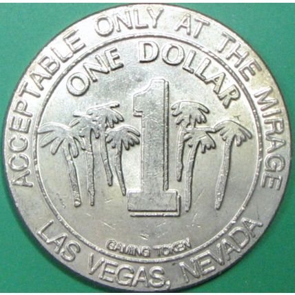 Mirage. $1 Casino Token. Las Vegas, NV. U71.