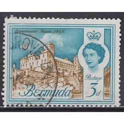 BERMUDA, 1962-68 3d Government House, SG 165 (Scott 177), used.