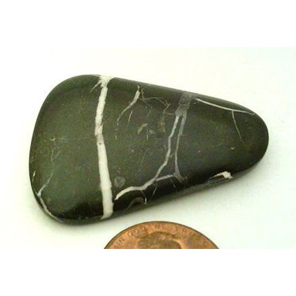 Black Septarian Nodule Freeform Gemstone Cabochon 263
