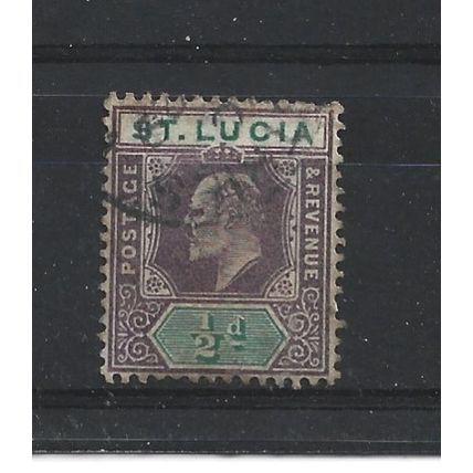 StLucia.SG58 1/2d Dull Purple and Green.Fine Used.Jun24b