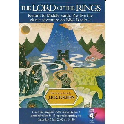Advertising LORD OF THE RINGS Postcard (BBC Radio 4)