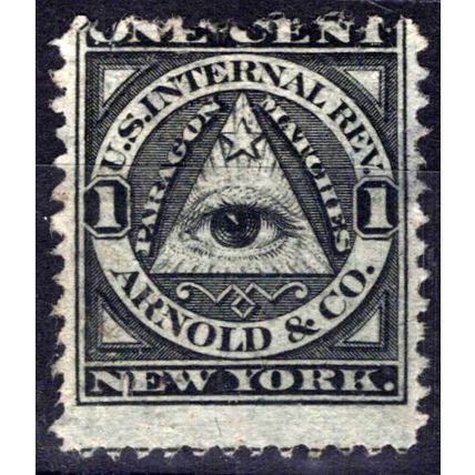 US Revenue Stamps Match & Medicine RO14b Fine, Arnold & Co. ZAYIX 0824-MAR007