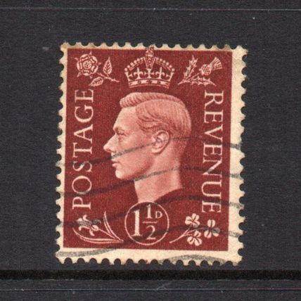 George VI - 1937-47 - 1½d Red-Brown (sg464) Used #6