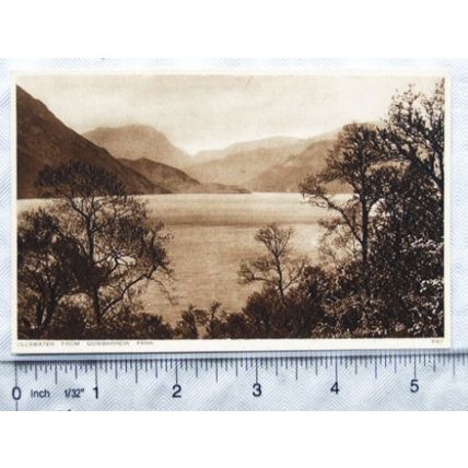 vintage postcard Ullswater from Gowbarrow Park