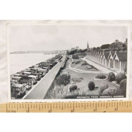 1963 postcard Weymouth from Greenhill Gardens