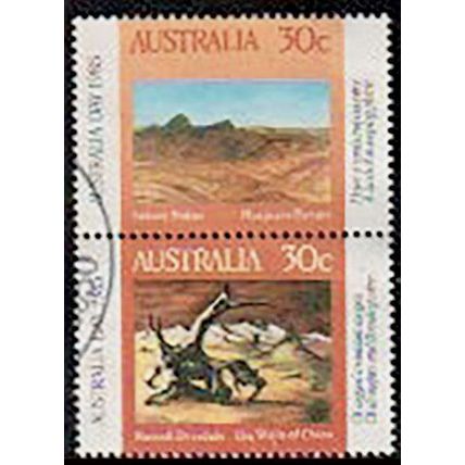 Australia 1985 Australia Day Drysdale Se-tenant pair of 2 x 30c Used Stamps .