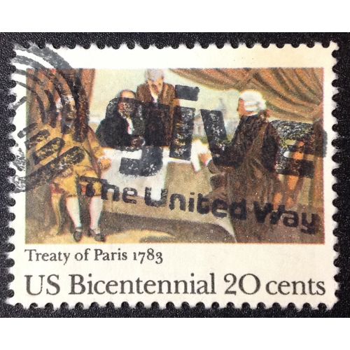 US Stamp #2052 used: 1983 20c US Bicentennial, Treaty of Paris [1]