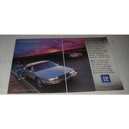 1988 GM Buick Riviera Ad - Going All Out For You