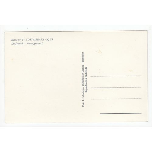 Costa Brava Llafranch Spain RP Postcard 38