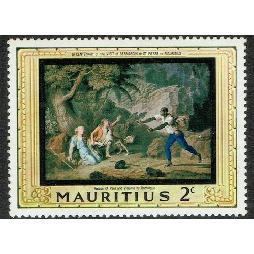 Mauritius 1968 Bicent Bernardin de St Pierres Visit 2c Multicoloured SG376 MM