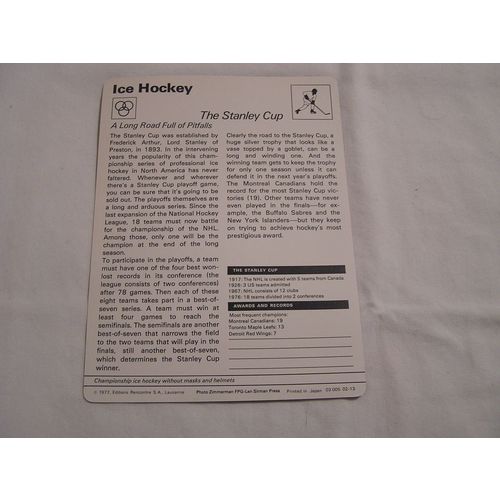 The Stanley Cup 1977 Sportscaster NO. 03 005 02-13