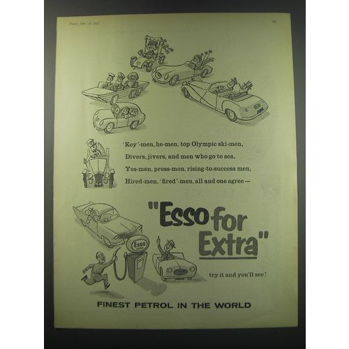 1957 Esso Oil Advertisement - for Extra