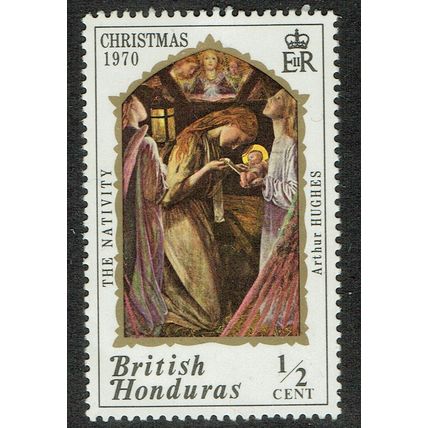 British Honduras 1970 Christmas ½c Multicoloured SG295 MM