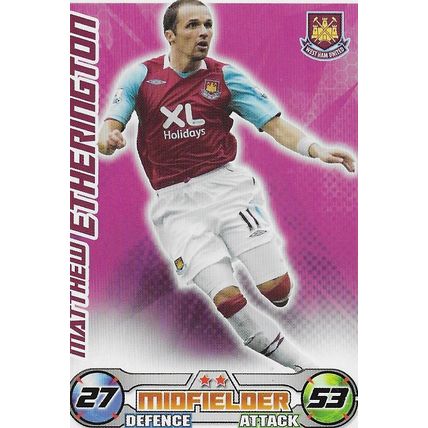 Topps Match Attax 2008/09 Cards: West Ham United - Midfielder, Etherington