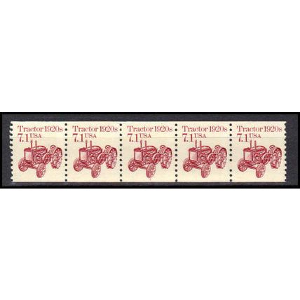 2127 7.1c Tractor Fine MNH Dry Gum PNC 1/5 X0664