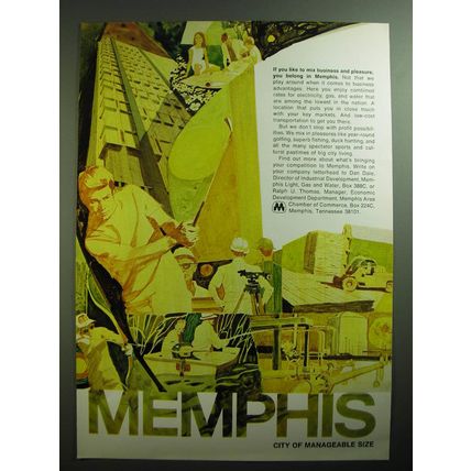 1970 Memphis Area Chamber of Commerce Ad - If you like to mix business