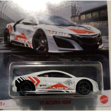 Acura NSX White/Red Forza Motorsport Scale 1:64 Hot Wheels