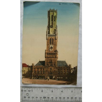 Vintage hand-coloured illustration - Bruges No. 29