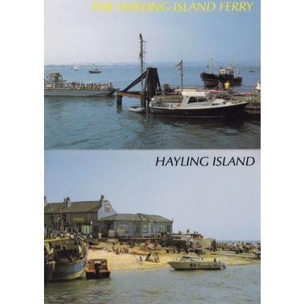Boats at Hayling Island 2x Postcard s