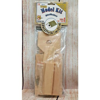 Unfinished Wood Model Kit Bird House