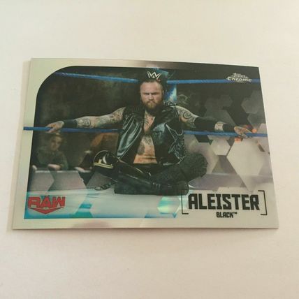2020 Topps Chrome WWE Aleister Black Base & Refractor Trading Cards