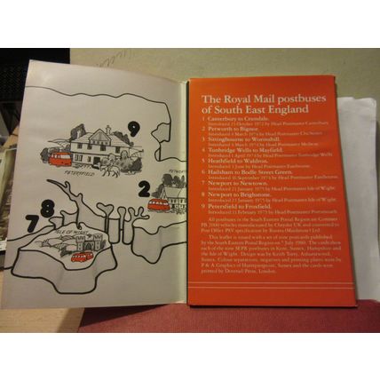ROYAL MAIL POSTBUSES OF SOUTH EAST LONDON x 9 unused postcards in sleeve 1980 #