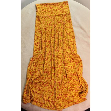 Womens Maxi Skirt Strapless Dress Sz XS LulaRoe Comfortable Bright Fall Design