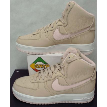 Womens 10.5 Nike Air Force 1 AF1 Sculpt Sand Drift Pink Leather Shoes DC3590-103