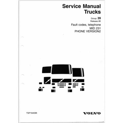 Volvo Trucks Fault Codes Telephone MID 231 Service Manual 2002 TSP164596 PDF