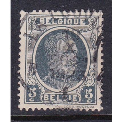 BELGIUM 1922 ALBERT I 5c VALUE USED SG352