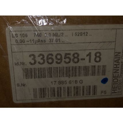 HEIDENHAIN LS-106 LINEAR ENCODER, ML 740mm,AE LS-106,295 709-18, 336958-18,Cg