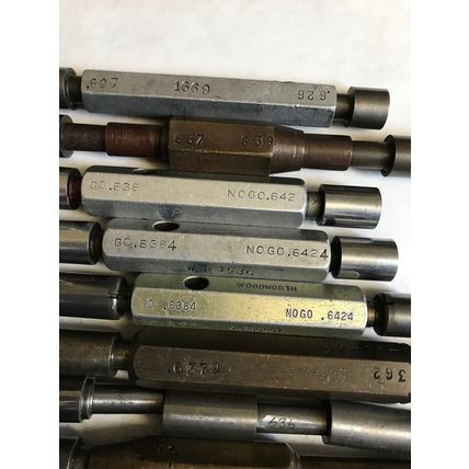 LOT THE PIPE MACHINERY GO NO GO PLUG GAGE .638,.642,.626,.627,.637,.628,.647,ET