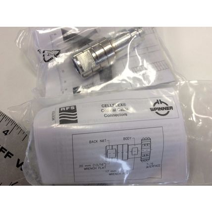 LOT 4 BN846057 RFS NFS NF-SCF12-070 D RADIO FREQUENCY CONNECTOR 1/2" CABLE,TN