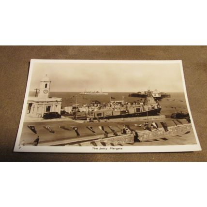 AH&S real photo Postcard - Margate Jetty scene - Kent