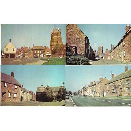 Oxfordshire DEDDINGTON 4 Postcards (DVP)