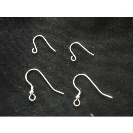 Single clear orange crystal glass earrings small adult or child 925 ear wire