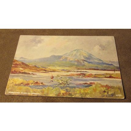 Valentines Art Colour Postcard - Gweedore river Donegal A1165 - Artist Burrows