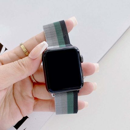 Four-colors Milanese Replacement Strap Watchband, For Apple Watch Series 7 41mm