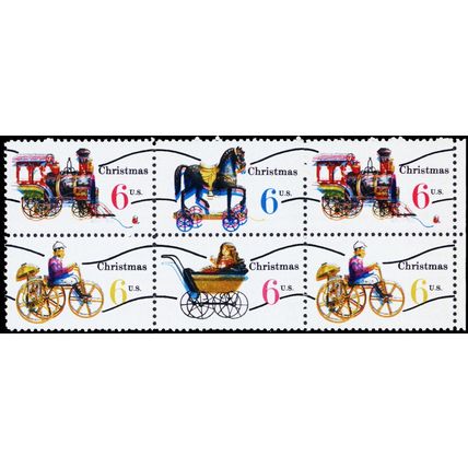 1418a, Huge Color Shift Error Block of Six Stamps! Mint NH - Stuart Katz