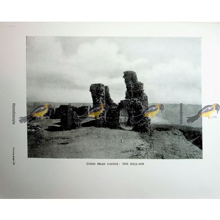 Dinas Bran Castle & Chirk Castle, N Wales, Book Illustration (Print), 1926