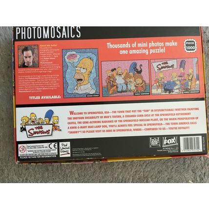 The Simpsons - Family Breakfast jigsaw puzzle Photomosaic
