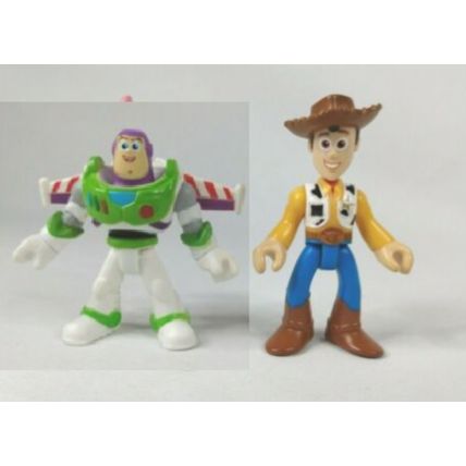 DISNEY/ PIXAR 2018 BUZZ LIGHTYEAR SPACE SHIP, BUZZ WOODY ALIEN FIGURES