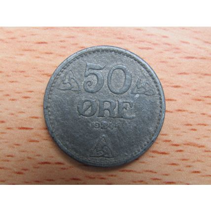 Norway 1944 50 Ore Coin