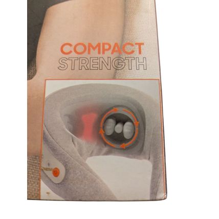RealTouch Shiatsu Neck Massager Compact Heated Sharper Image Slim Design Relief