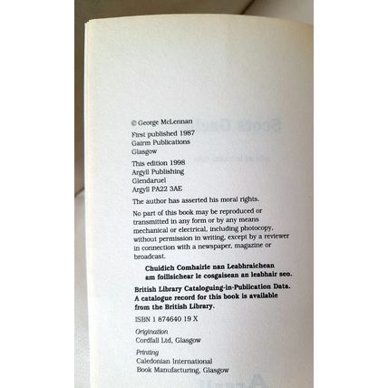 Scots Gaelic: A Brief Introduction by George McLennan : Paperback book .