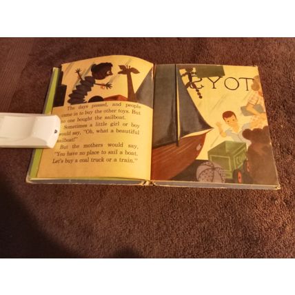 Tell-A-Tale The Sailboat That Ran Away By Madye Lee Chastain 1950 Great Shape