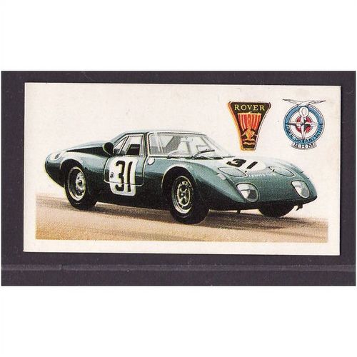 1968 Brooke Bond Tea card HISTORY OF THE MOTOR CAR no.47 Rover BRM Le Mans